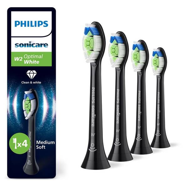 Náhradné hlavice Philips HX6064/88 (4 ks) čierna

