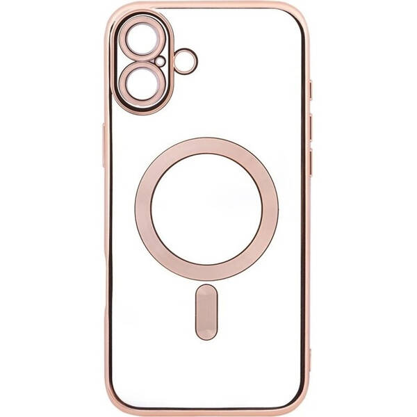 Kryt na mobil WG Magic Eye Magnet na Apple iPhone 16 zlatý/priehľadný

