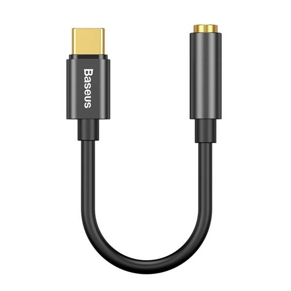 Redukcia Baseus USB-C/3,5mm Jack čierna

