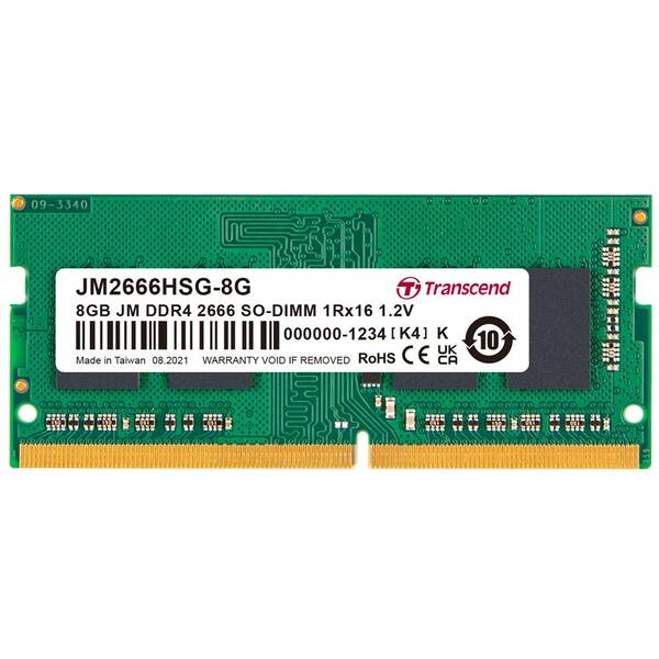 Pamäťový modul SODIMM Transcend 8GB DDR4 2666MHz CL19 

