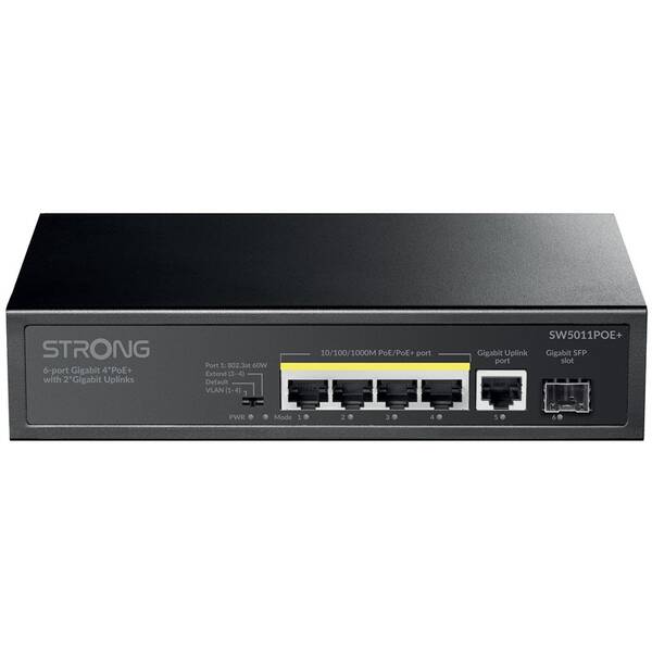 Switch Strong SW5011POE+ čierny

