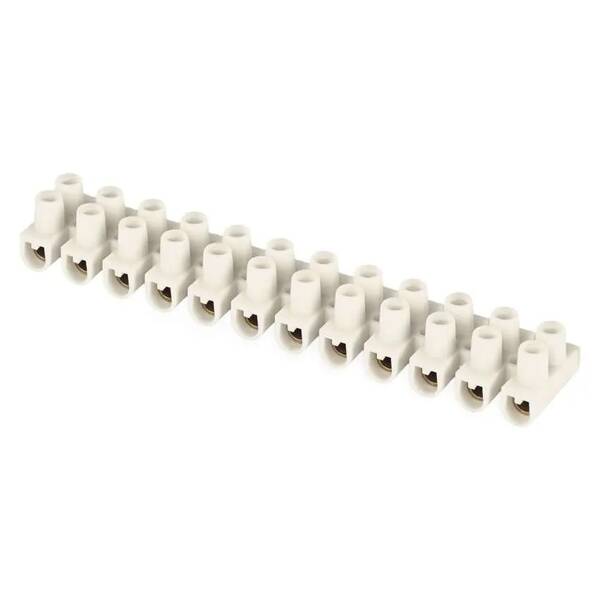 Svorkovnice EMOS ŠROUB. 12 PRV. 2,5–4MM2 32A/450V 1KS biela

