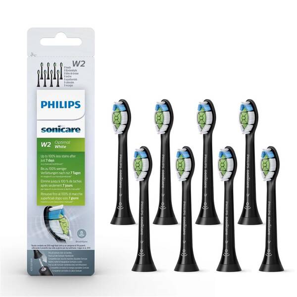 Náhradné hlavice Philips HX6068/13 (8 ks) čierna

