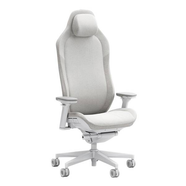 Herná stolička FRACTAL DESIGN Refine Fabric Light sivá

