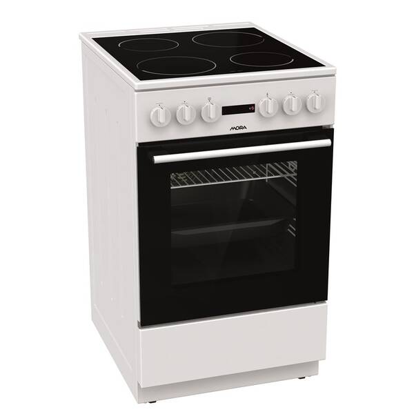 Sklokeramický sporák Mora C 5247 BW biely

