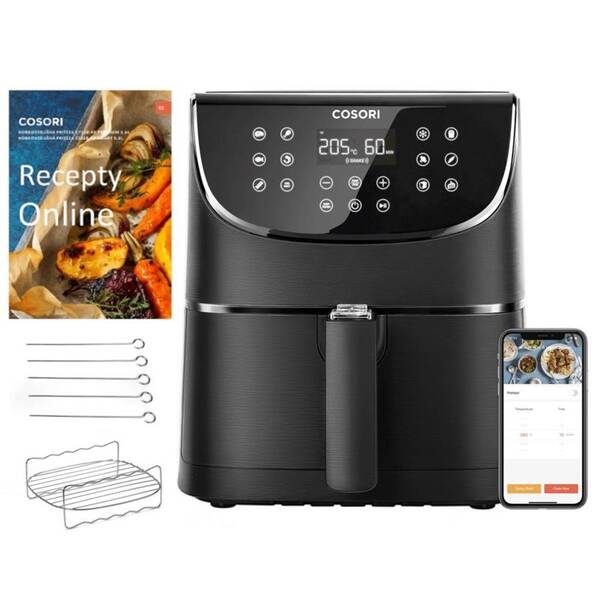 Fritéza teplovzdušná COSORI CS158 Premium Smart 5,5 l čierna


