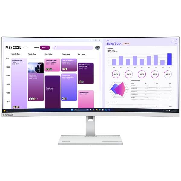 Monitor Lenovo L34W-4C sivý

