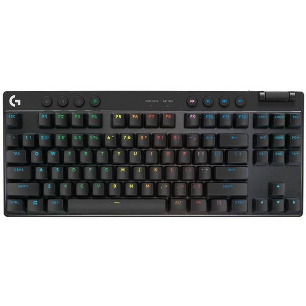 Klávesnica Logitech G PRO X TKL Lightspeed, US čierna

