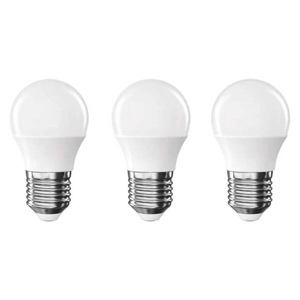 LED žiarovka EMOS Classic mini globe, E27, 4,2 W, neutrálna biela (3 ks) 


