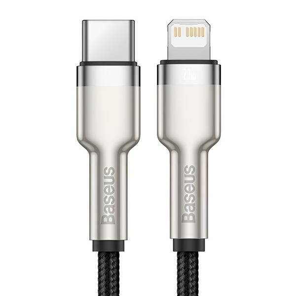 Kábel Baseus Cafule USB-C/Lightning PD 20W, 0,25m čierny

