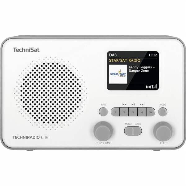 Internetový rádioprijímač s DAB+ Technisat TECHNIRADIO 6 IR sivý/biely

