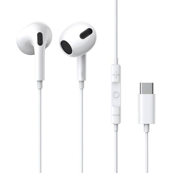 Slúchadlá Baseus Encok C17 USB-C biela

