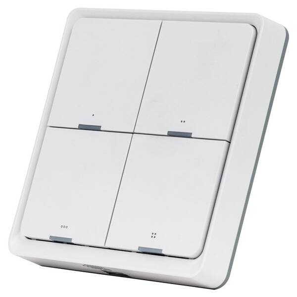Vypínač RETLUX RSH 305 Smart, bezdrôtový, štvornásobný biely

