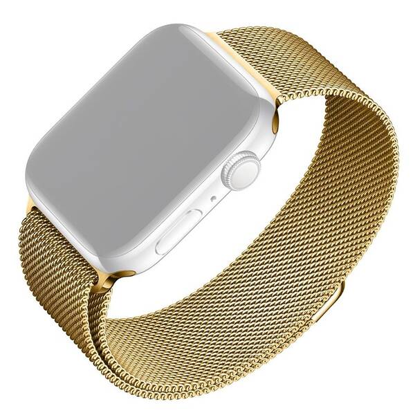 Remienok FIXED Mesh Strap na Apple Watch 38/40/41mm zlatý


