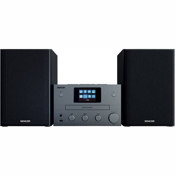 Mikro HiFi systém Sencor SMC 5700WDB čierny/sivý

