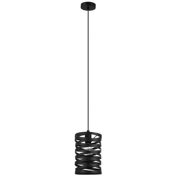 Závesné svietidlo Eglo Cremella, 18 cm čierne

