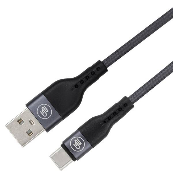 Kábel GoGEN USB-A / USB-C, 1m, opletený, zkumavka 

