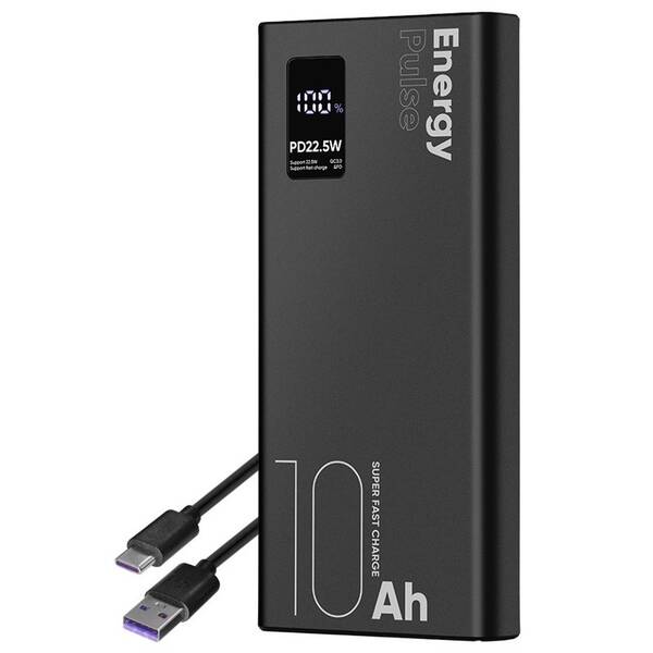 Powerbank Obal:Me EnergyPulse 10000mAh čierny

