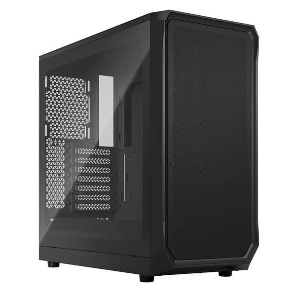 Case FRACTAL DESIGN Focus 2 Tempered Glass Clear Tint čierna

