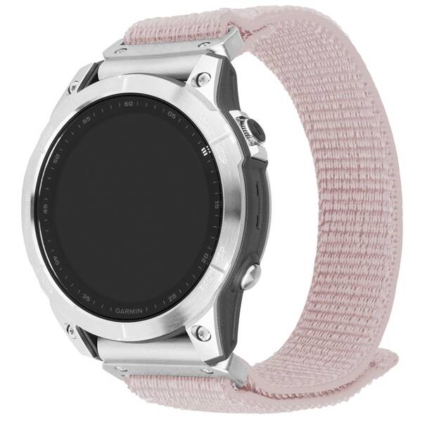 Remienok FIXED Nylon Sporty Strap na Garmin QuickFit 22mm ružový

