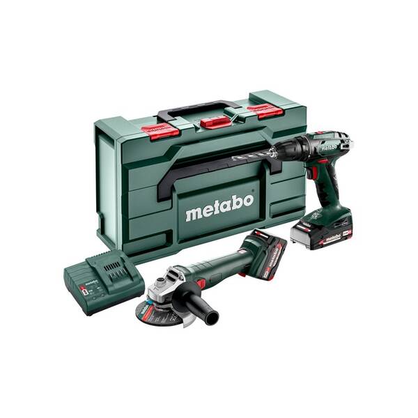Sada aku náradia Metabo BS 18 + W 18 L 9-125 (s batériou) 685204500 

