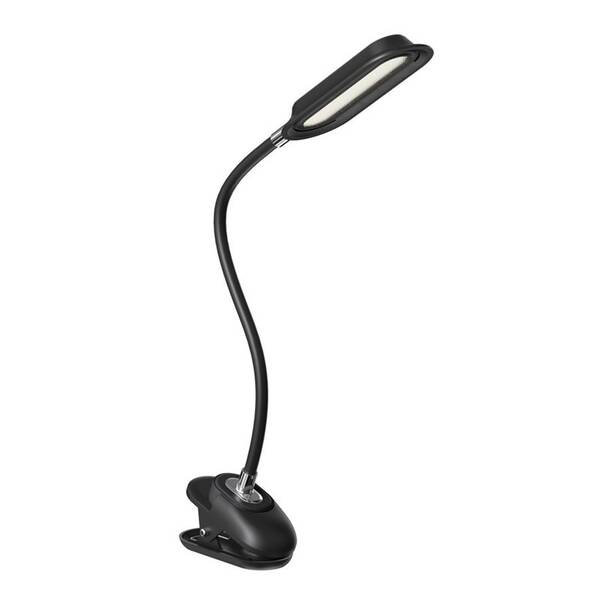 Stolná lampička IMMAX CLIP, 7,5 W, CCT, IP20 čierna

