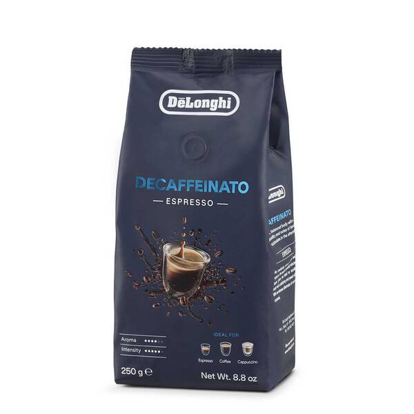 Káva zrnková De'Longhi Decaffeinato 250 g 

