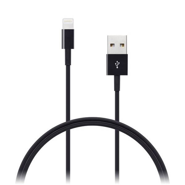 Kábel Connect IT USB/Lightning, 1m čierny

