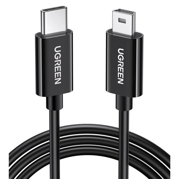 Kábel UGREEN USB-C/Mini USB, 1m čierny

