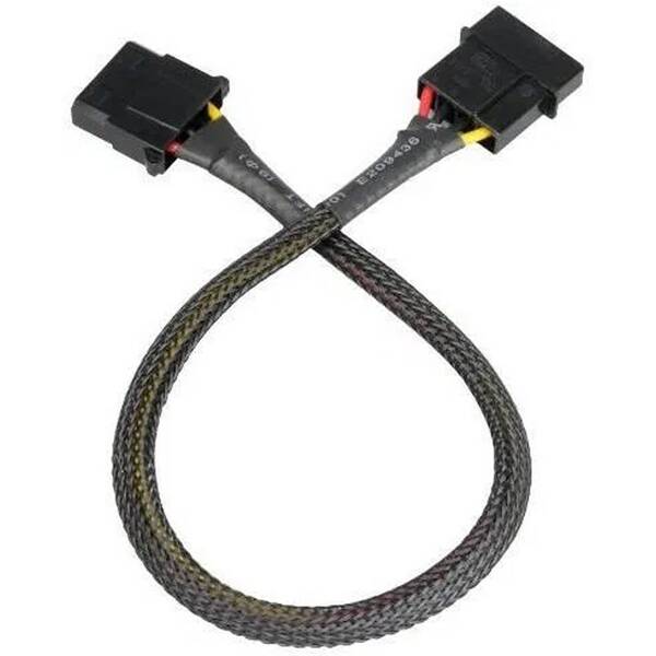 Kábel AKASA 4P Molex, 30cm čierny

