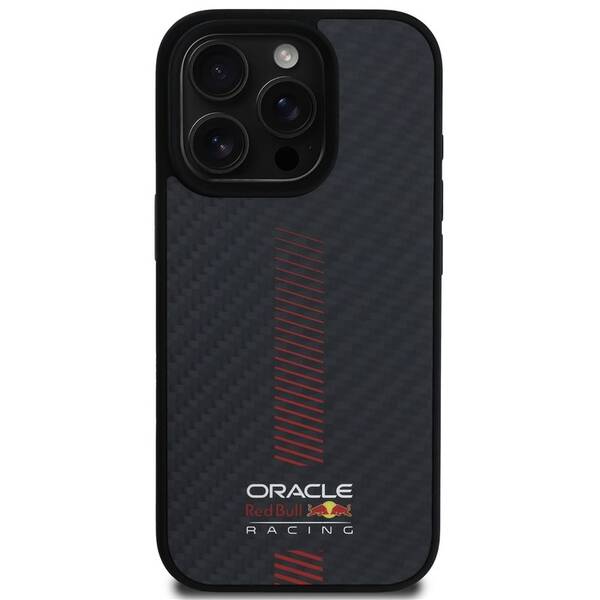 Kryt na mobil Red Bull Carbon Powerbar MagSafe na Apple iPhone 16 Pro Max čierny


