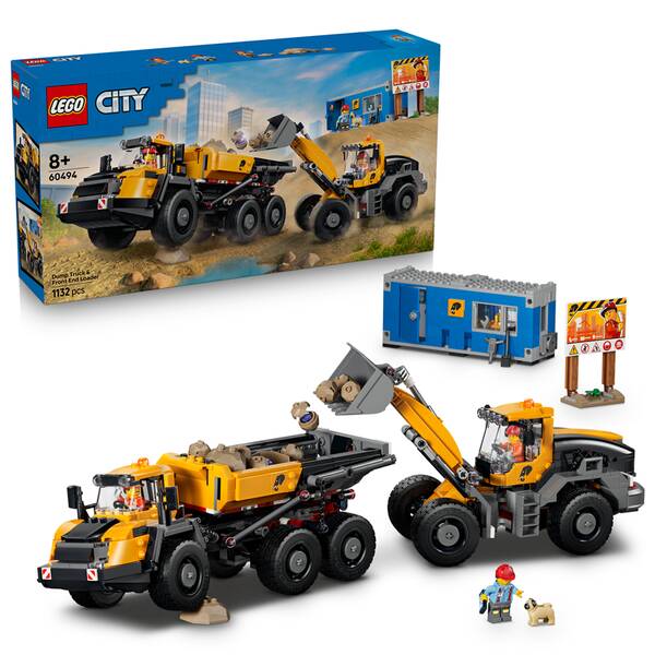 Stavebnica LEGO® City 60494 Vyklápací nákladiak a čelný nakladač 

