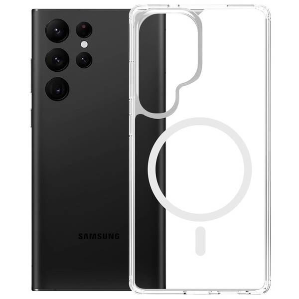 Kryt na mobil 3mk Armor MagCase na Samsung Galaxy S25 Ultra priehľadný

