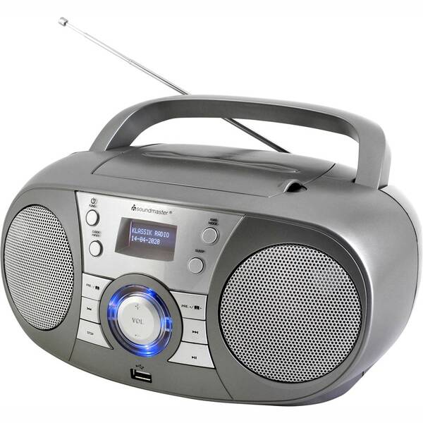 Rádioprijímač DAB+/CD Soundmaster SCD1800TI sivý


