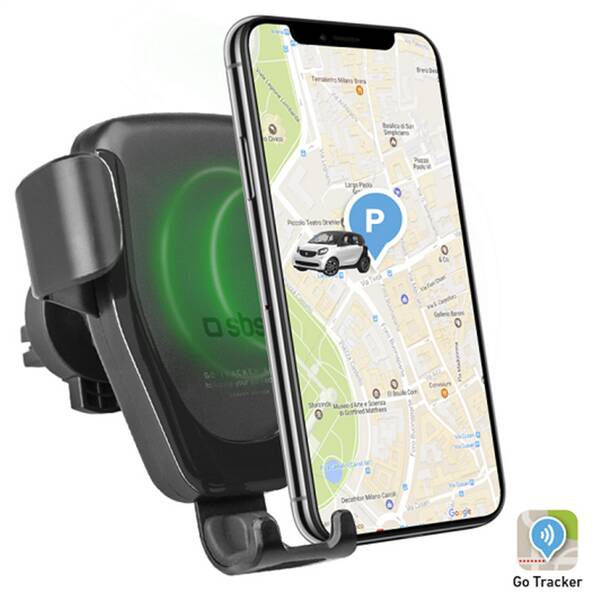 Držiak na mobil SBS do ventilačnej mriežky pre mobily do 6" čierny

