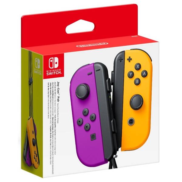 Bezdrôtový ovládač Nintendo Joy-Con Pair Neon Purple/Neon Orange 

