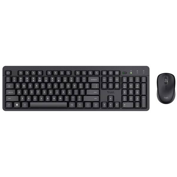 Klávesnica s myšou Trust Ody II Wireless, CZ/SK layout čierna

