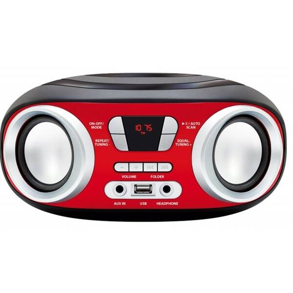 Rádioprijímač Manta MM9210BT červený

