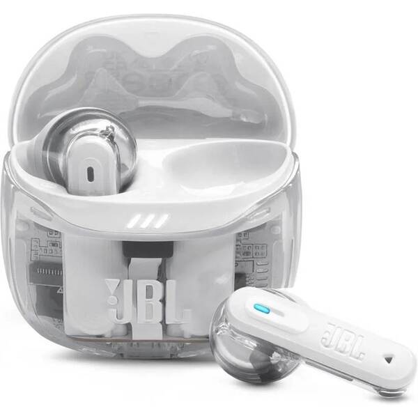 Slúchadlá JBL Tune Flex  2 Ghost biela

