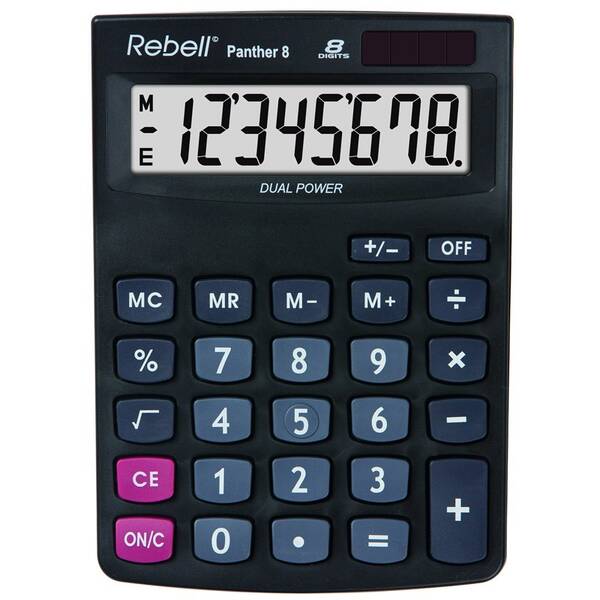 Kalkulačka Rebell RE-PANTHER 8 BX čierna

