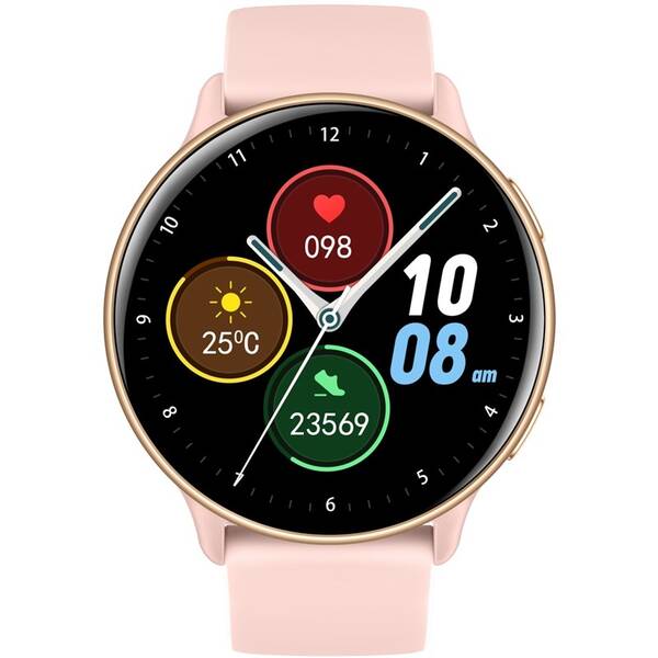 Inteligentné hodinky Carneo GTR Active HR+ ružové/zlaté

