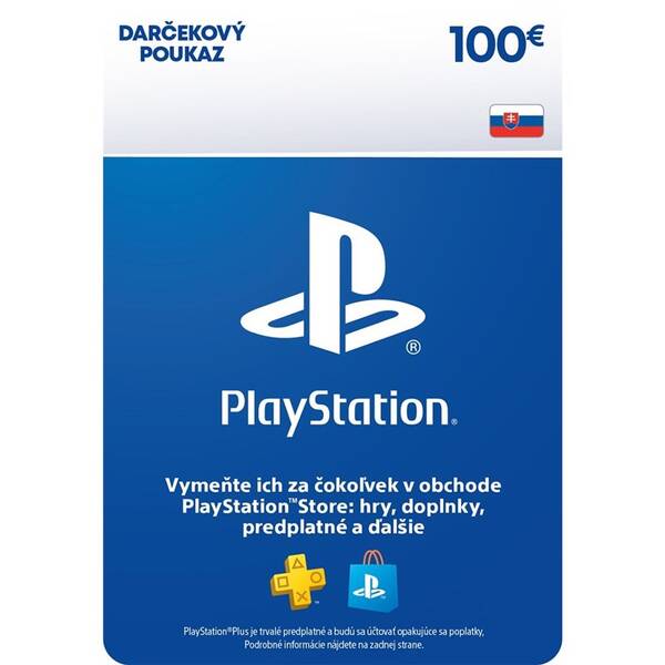  Sony PlayStation Store SK - elektronická peňaženka 100 EUR 

