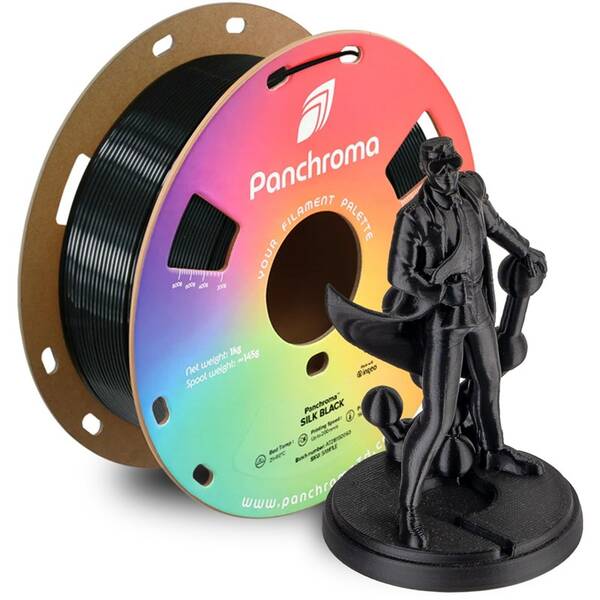 Tlačová struna (filament) Polymaker Panchroma PLA Silk čierny

