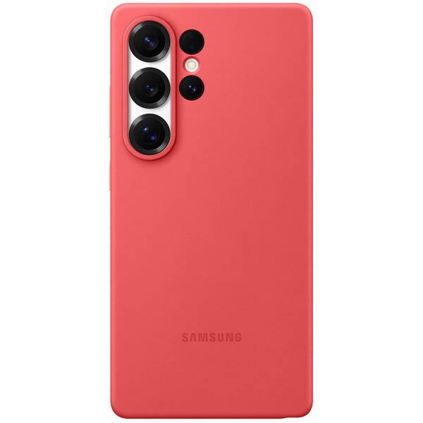 Kryt na mobil Samsung Silicone na Galaxy S25 Ultra červený

