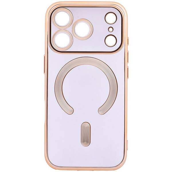 Kryt na mobil WG Magic Eye Magnet na Apple iPhone 17 Pro zlatý/priehľadný

