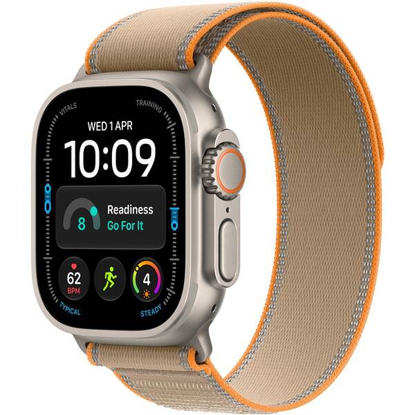 Inteligentné hodinky Apple GPS + Cellular 49 mm přírodní titan, pískový trailový tah - S/M 

