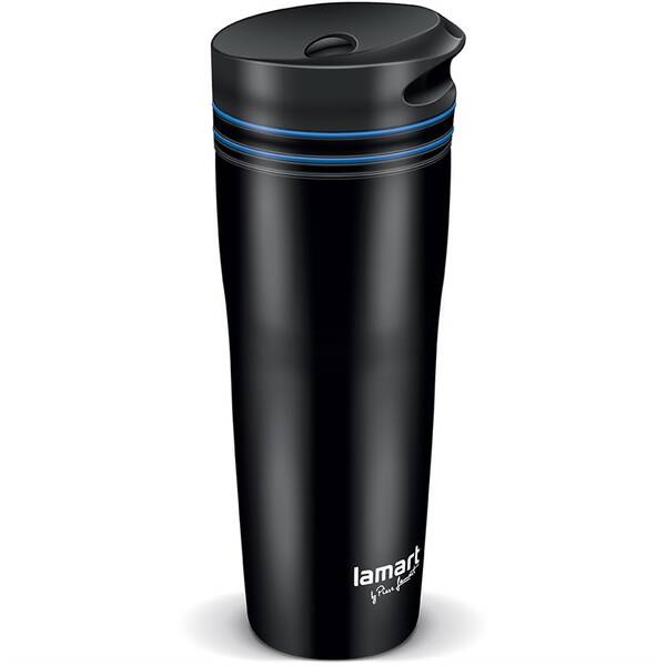 Termohrnček Lamart 360 ml LT4050 čierny/modrý

