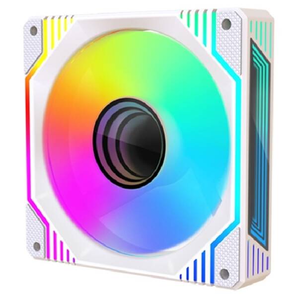 Ventilátor 1stCOOL AURA EVO Mirror ARGB PWM biely

