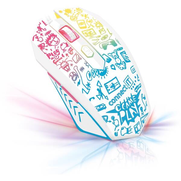 Myš Connect IT Doodle biela

