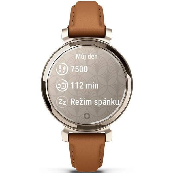 Inteligentné hodinky Garmin Lily 2 Classic - Cream Gold / Tan Leather Band 

